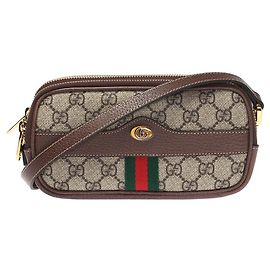 Bolsa de ombro Gucci Ophidia nova Marrom