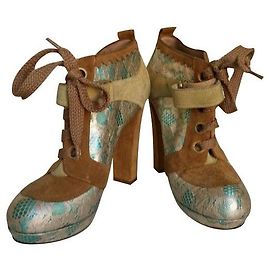 Galliano scarpe francesine stringate Multicolore