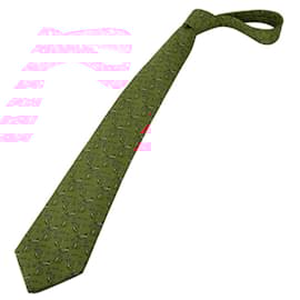 Hermès-[Usado] HERMES Fashionable Orange Flashy Pattern 20's 30's 40's 50gravata de-Laranja
