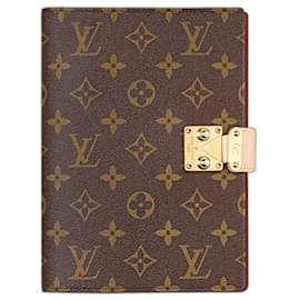 Louis Vuitton-Couverture de cahier LV Paul-Marron
