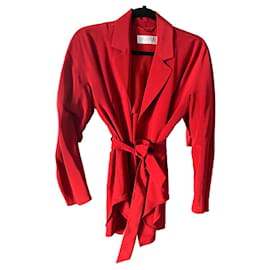 Max Mara Seidenhose Rot Rot