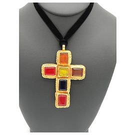 CHRISTIAN LACROIX COLGANTE / BROCHE RARO Y EXCEPCIONAL Multicolor