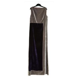 Guy Laroche ALBER ELBAZ MAXI SAMT FR38/40 Grau