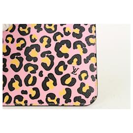 Louis Vuitton-Cheetah Leopard Pink Monogram Wild at Heart Neverfull Pochtte-Other