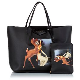 Givenchy Black Bambi Antigona Leather Tote Bag Black Multiple colors