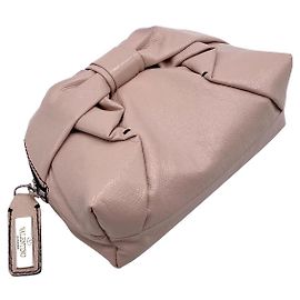 Valentino Garavani powder pink patent leather trousse Pink