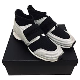 Chanel-Chanel Men's Sneakers-Black,Silvery
