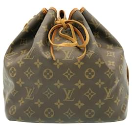 Louis Vuitton-LOUIS VUITTON Monogram Petit Noe Shoulder Bag M42226 LV Auth gt1401-Brown