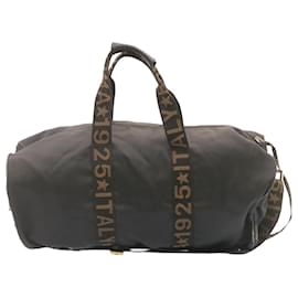 Fendi-Fendi 2Way Boston Bag Nylon Black Auth gt1406-Black