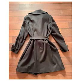 Autre Marque-Novo casaco superdimensionado-Castanho escuro