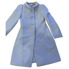 Prada Wool Coat Cream Size 36 Cream