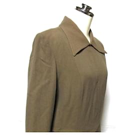 Christian Dior-[Used] Vintage Christian Dior Vintage Christian Dior "M" Body Conscious Dress (Avant-Garde)-Khaki