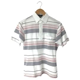Christian Dior-[Used] Christian Dior MONSIEUR ◆ Polo shirt / S / Cotton / WHT / Border [Men's wear]-White