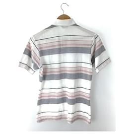 Christian Dior-[Used] Christian Dior MONSIEUR ◆ Polo shirt / S / Cotton / WHT / Border [Men's wear]-White