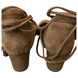 SéZane-Sézane suede pumps-Caramel