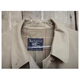Burberry-capa de chuva feminina Burberry tamanho vintage 48-Bege