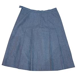 Burberry-Burberry vintage pleated skirt-Grey
