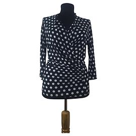 Chemisier Max Mara Studio à pois Noir Blanc Noir Blanc