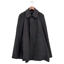 [Used]  Junya Watanabe COMME des GARCONS Bal collar coat Ladies Gray Pattern poncho coat cape Grey