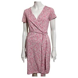 Diane Von Furstenberg-DvF New Julian Two silk blend wrap dress-Black,Pink,White