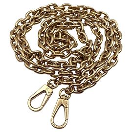 Alça de ombro de corrente dourada Louis Vuitton removível Dourado