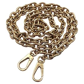 Louis Vuitton-Removable Louis Vuitton golden chain shoulder strap-Golden
