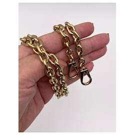 Louis Vuitton-Removable Louis Vuitton golden chain shoulder strap-Golden