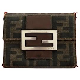 Fendi-[Used] FENDI bi-fold wallet-Brown