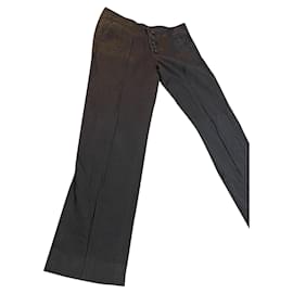Calça Capri de algodão preta Red Valentino Preto