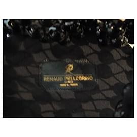 Renaud Pellegrino-Beads and trimmings purse bag-Black