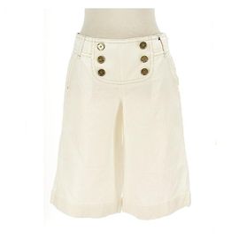 [Usato] Burberry Blue Label / BURBERRY BLUE LABEL foderato Button Flare Half Pants Shorts / Half Pants Donna Estate Bianco S Bianco