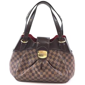 Louis Vuitton-Louis Vuitton Sistina GM Damier Ébène Canvas-Brown