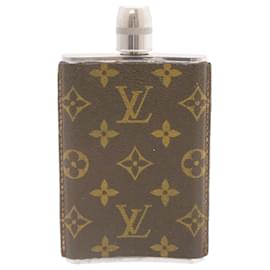 Louis Vuitton-LOUIS VUITTON Monogram Hip Flask LV Auth sy183-Marrom