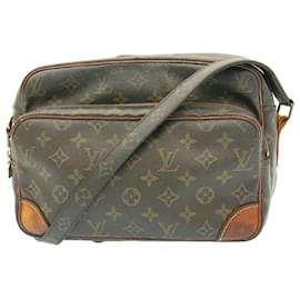 Louis Vuitton-LOUIS VUITTON Monogram Nile Shoulder Bag M45244 LV Auth th1740-Brown