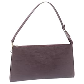 Louis Vuitton-LOUIS VUITTON Epi Pochette Accessoires Pouch Cassis Purple M5298K LV Auth yk2406-Purple