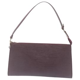 Louis Vuitton-LOUIS VUITTON Epi Pochette Accessoires Pouch Cassis Purple M5298K LV Auth yk2406-Purple