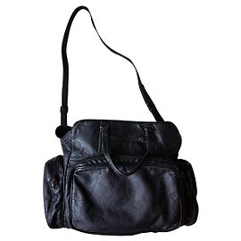 Autre Marque Marc O'Polo - Borsa messenger in pelle nera Nero