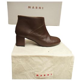 Botines Marni p 36 Castaño