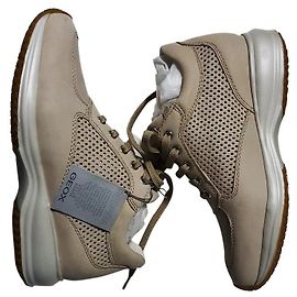 Geox – baskets loafers en cuir beige T38 Beige