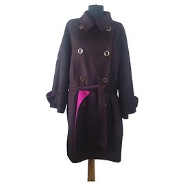 Casaco Escada de lã de angorá roxo Roxo Roxo escuro