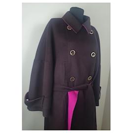 Escada-Coats, Outerwear-Purple,Dark purple