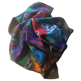 Hermès Carrè Etendards Et Bannieres Sciarpa di seta Multicolore