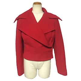Dolce & Gabbana-[Used] Dolce & Gabbana Ladies lined Style Design Wool Jacket-Red,Purple