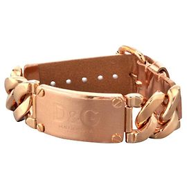 [Usado] D & G / Dolce & Gabbana logo pulseira DJ0724 ouro rosa Rosa Dourado