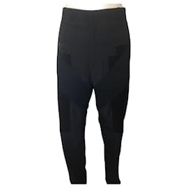 Givenchy seda e calças de smoking de algodão Preto