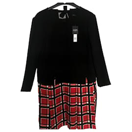 Robe Marc by Marc Jacobs Noir Rouge Multicolore Polyester Noir Rouge Multicolore