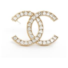 Chanel-GOLDEN CC SQUARE RHINESTHONES M-Golden