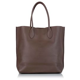 Sacola de couro cinza mulberry Cinza
