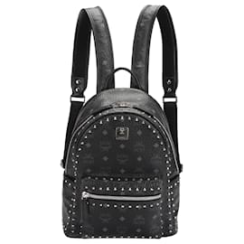 MCM-Mochila MCM Visetos Stark de piel negra-Negro