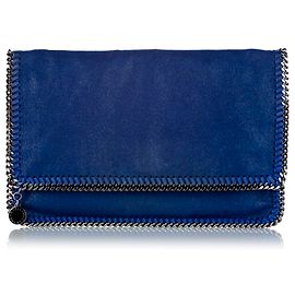 Stella Mc Cartney Stella McCartney Pochette Falabella in Shaggy Deer blu Argento Blu